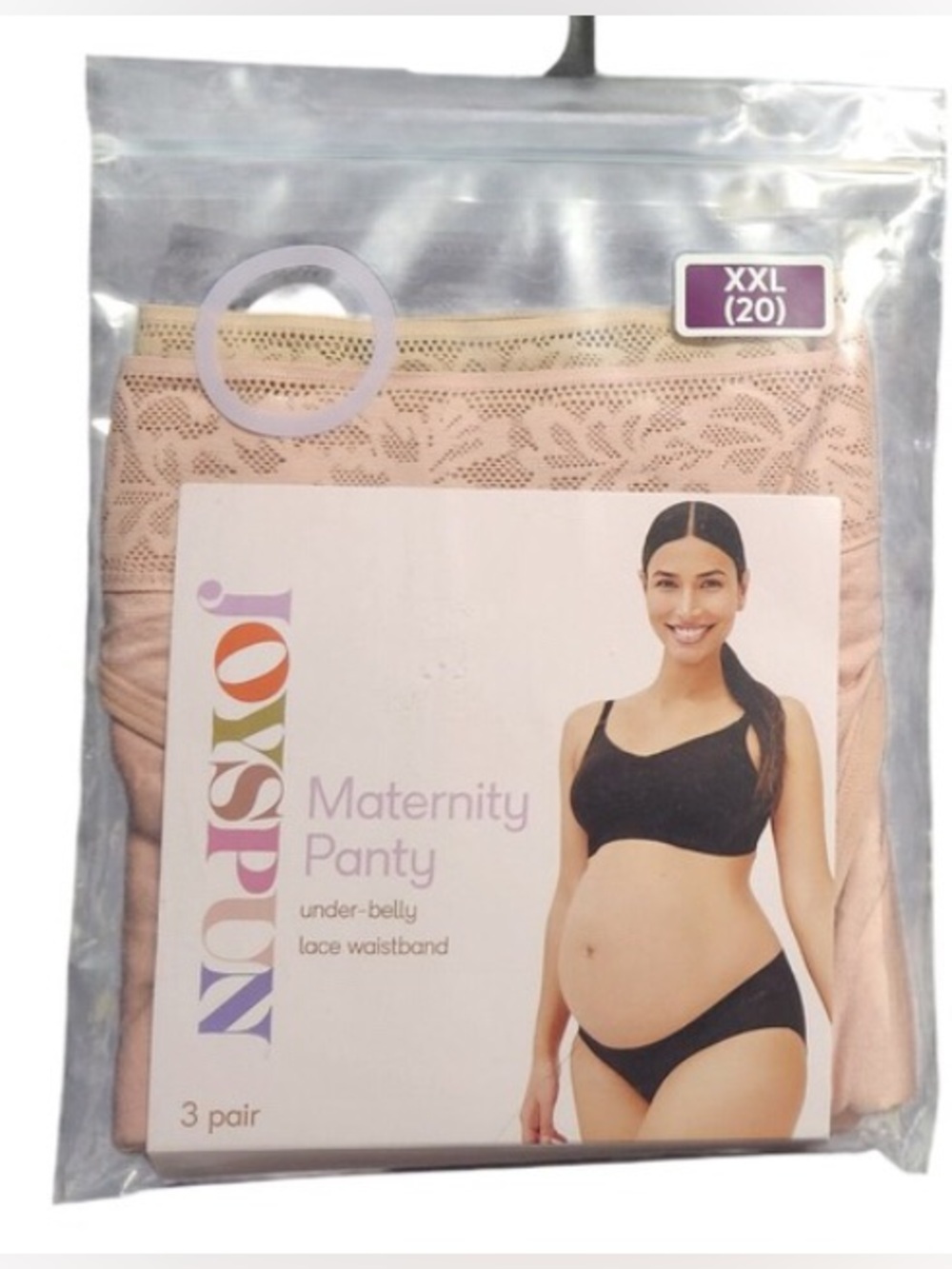 JoySpun Maternity Women’s Under Belly Lace Waistband Panties